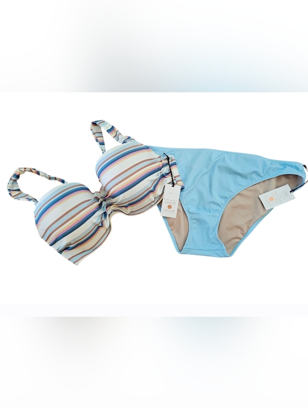 Shade & Shore Bikini NWT 38D Top XL Bottom